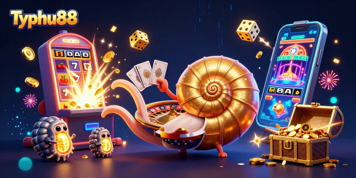 Experience thrilling gaming action at Typhu88 with dynamic casino elements and vibrant visuals.