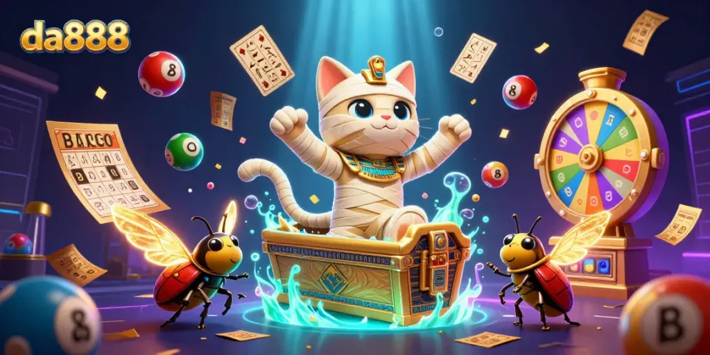 Experience the thrill of gambling at da888 with engaging characters and vibrant casino elements.