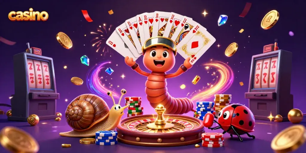 Experience a vibrant casino atmosphere with exciting characters and gaming elements