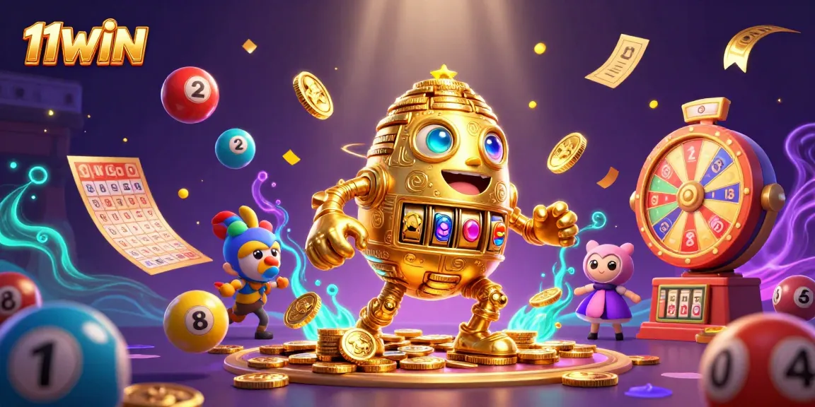 Experience thrilling wins with 11WIN through a lively casino adventure filled with animated characters and vibrant game elements.