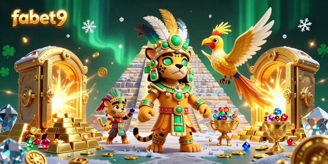 Join the fabet9 adventure in this vibrant casino scene filled with treasures and engaging characters.