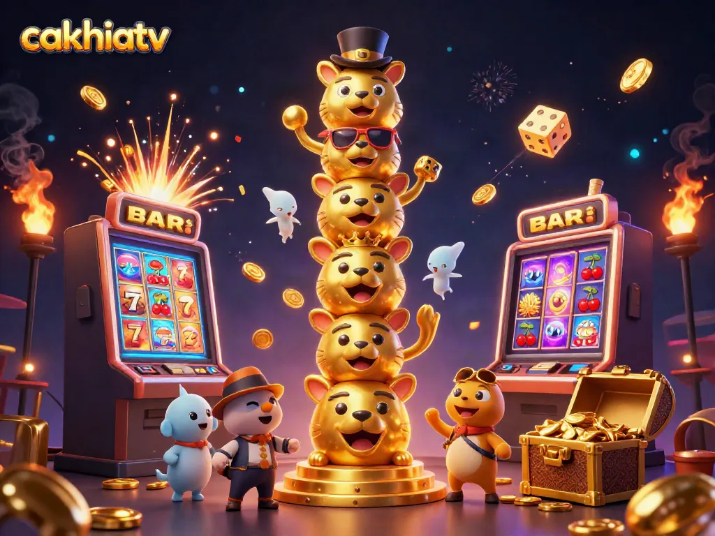 Experience thrilling gameplay at cakhiatv with vibrant casino visuals and dynamic scenes of action.