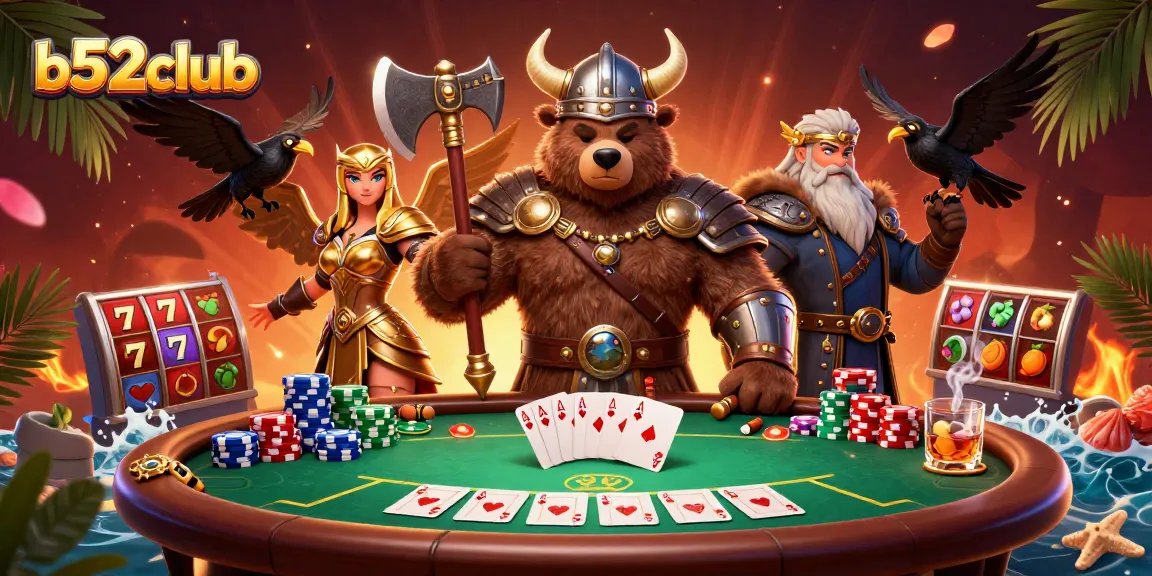 Enjoy thrilling gameplay at b52club with a dynamic poker scene showcasing exciting slot elements.