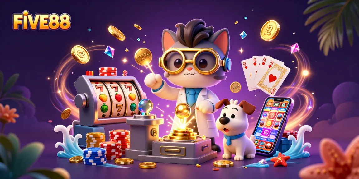 Experience the excitement of FIVE88 with mesmerizing slot games and vibrant gambling action.