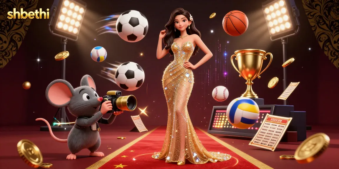 Engage with shbethi’s thrilling casino experience featuring a glamorous scene filled with 3D sports elements and luxurious details.