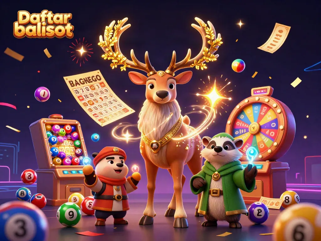 Experience the excitement of Daftar balisot with dynamic lottery elements and magical characters.