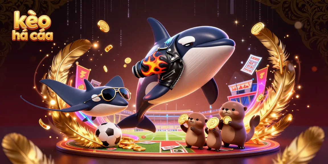 Experience thrilling moments in kèo nhà cái with dynamic sports betting action featuring lively characters and elements.