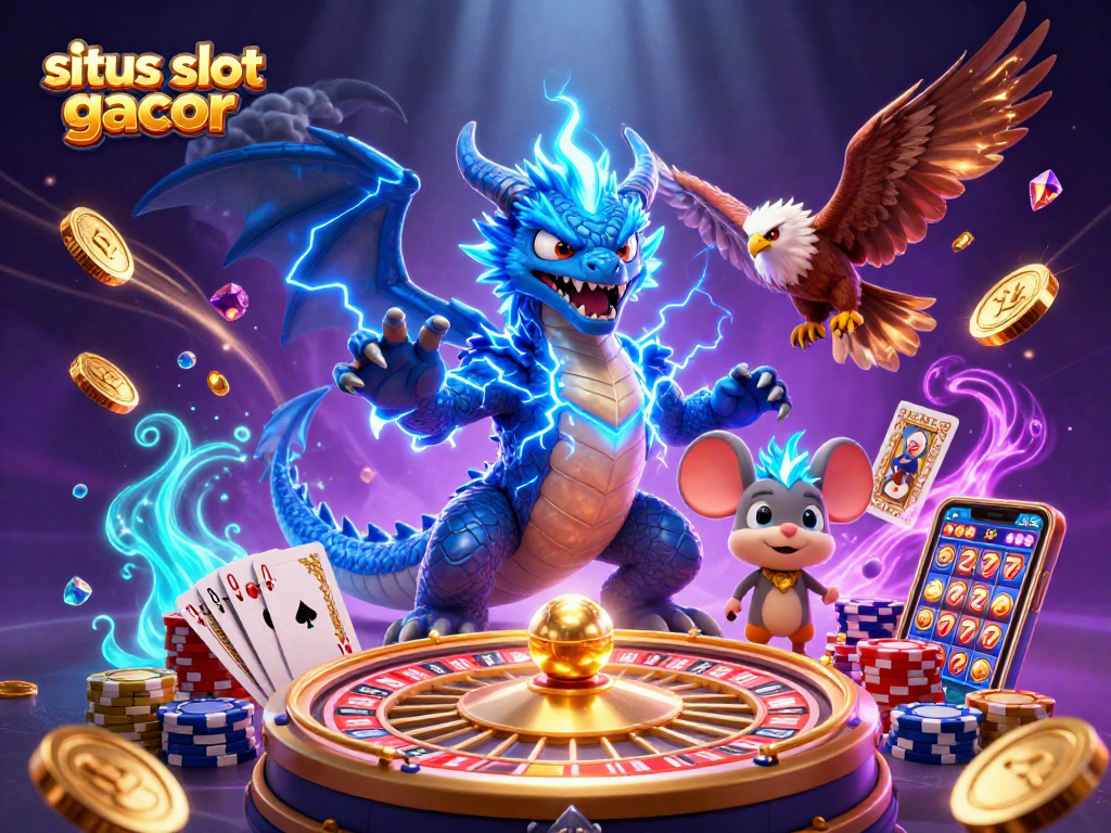 Engage in thrilling gameplay at situs slot gacor with lively characters and dynamic casino elements.