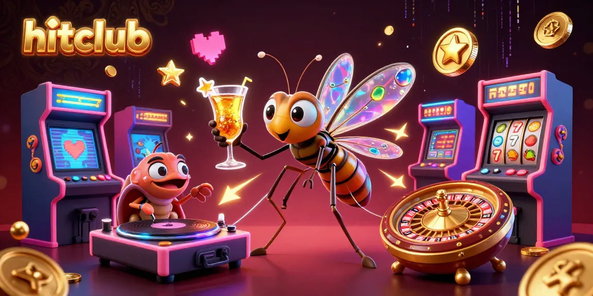 Embark on a thrilling adventure with hitclub as a frozen mosquito mascot, trilobite DJ, and golden roulette wheel.