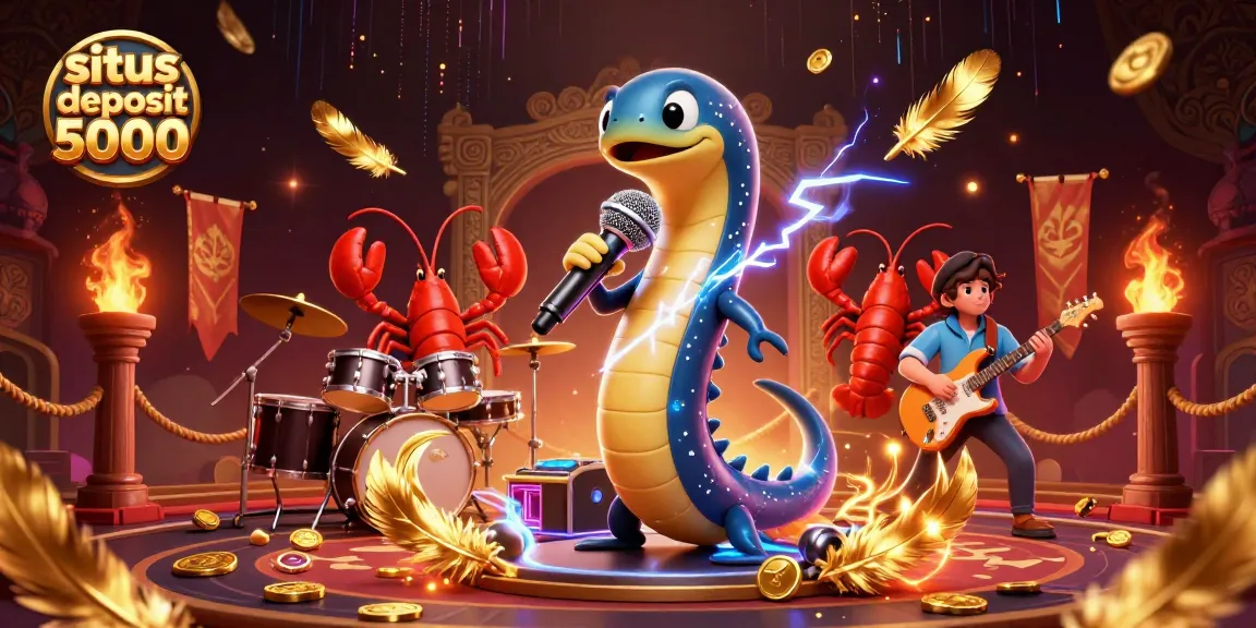 Experience the excitement of situs deposit 5000 with a vibrant underwater stage featuring animated characters.