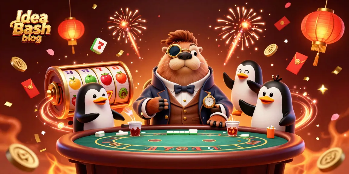 Engage with the Idea Bash blog's lively casino scene featuring the walrus, penguin dealer, and bluffing pufferfish.
